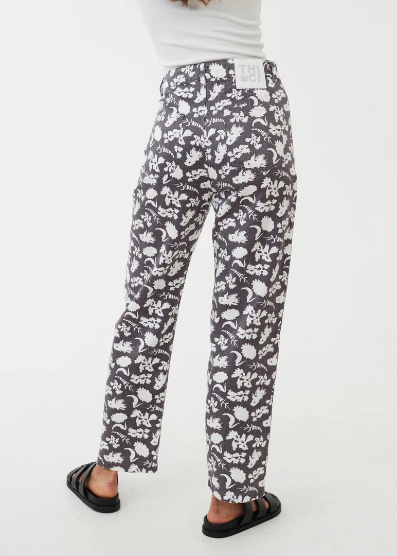 Afends Womens Bayley Shelby Long - Hemp Wide Leg Pants - Steel NEW ARRIVALS 4 Afends Womens Bayley Shelby Long - Hemp Wide Leg Pants - Steel NEW ARRIVALS