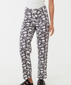 Afends Womens Bayley Shelby Long - Hemp Wide Leg Pants - Steel NEW ARRIVALS