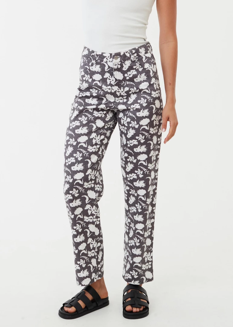 Afends Womens Bayley Shelby Long - Hemp Wide Leg Pants - Steel NEW ARRIVALS 2 Afends Womens Bayley Shelby Long - Hemp Wide Leg Pants - Steel NEW ARRIVALS