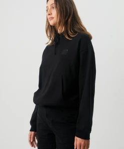 NEW ARRIVALS Afends Womens Comet - Hemp Hoodie - Black 10 NEW ARRIVALS Afends Womens Comet - Hemp Hoodie - Black