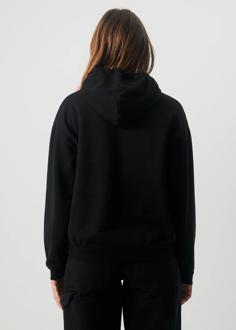 NEW ARRIVALS Afends Womens Comet - Hemp Hoodie - Black 4 NEW ARRIVALS Afends Womens Comet - Hemp Hoodie - Black