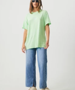 NEW ARRIVALS Afends Womens Elation - Hemp Oversized T-Shirt - Lime Green 8 NEW ARRIVALS Afends Womens Elation - Hemp Oversized T-Shirt - Lime Green