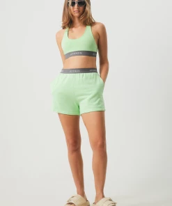 Afends Womens Homebase - Hemp Sweat Shorts - Lime Green NEW ARRIVALS 10 Afends Womens Homebase - Hemp Sweat Shorts - Lime Green NEW ARRIVALS
