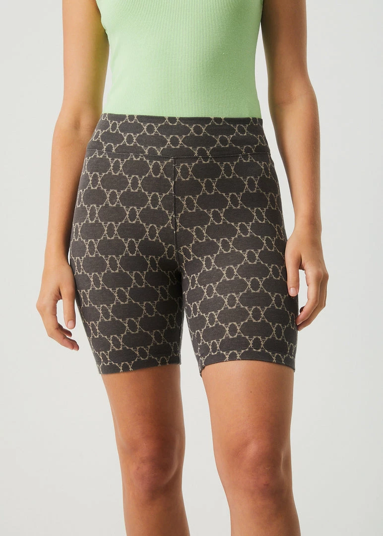 NEW ARRIVALS Afends Womens Lois - Recycled Bike Shorts - Steel 2 NEW ARRIVALS Afends Womens Lois - Recycled Bike Shorts - Steel