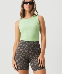 NEW ARRIVALS Afends Womens Lois - Recycled Bike Shorts - Steel