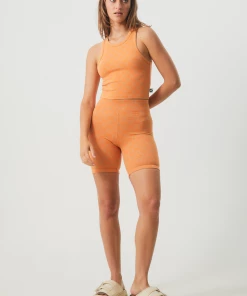 NEW ARRIVALS Afends Womens Lois - Recycled Cropped Singlet - Papaya 12 NEW ARRIVALS Afends Womens Lois - Recycled Cropped Singlet - Papaya