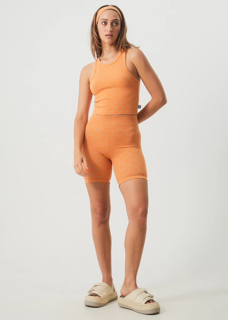 NEW ARRIVALS Afends Womens Lois - Recycled Bike Shorts - Papaya 5 NEW ARRIVALS Afends Womens Lois - Recycled Bike Shorts - Papaya