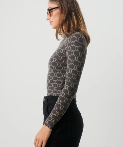 Afends Womens Lois - Recycled Long Sleeve Top - Steel 9 Afends Womens Lois - Recycled Long Sleeve Top - Steel