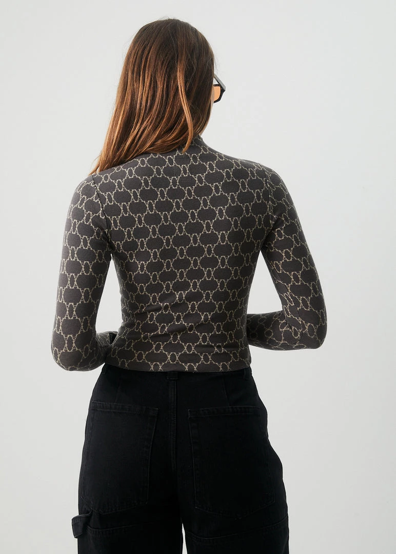 Afends Womens Lois - Recycled Long Sleeve Top - Steel 5 Afends Womens Lois - Recycled Long Sleeve Top - Steel