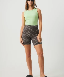 NEW ARRIVALS Afends Womens Milla - Hemp Ribbed Singlet - Lime Green