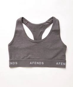 Afends Womens Molly - Hemp Sports Crop - Steel