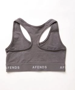 Afends Womens Molly - Hemp Sports Crop - Steel