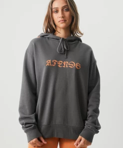 NEW ARRIVALS Afends Womens Morton - Recycled Hoodie - Steel