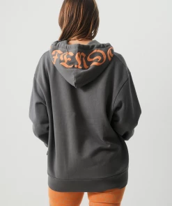 NEW ARRIVALS Afends Womens Morton - Recycled Hoodie - Steel