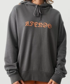 NEW ARRIVALS Afends Womens Morton - Recycled Hoodie - Steel