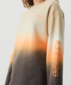 NEW ARRIVALS Afends Womens Polarised - Recycled Crew Neck Jumper - Cement