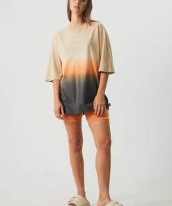 NEW ARRIVALS Afends Womens Polarised - Recycled Oversized T-Shirt - Cement