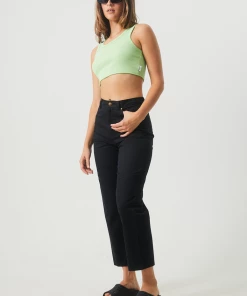 NEW ARRIVALS Afends Womens Shelby - Hemp Twill Wide Leg Pants - Black