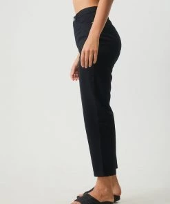 NEW ARRIVALS Afends Womens Shelby - Hemp Twill Wide Leg Pants - Black