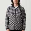 Afends Mens Asta - Hemp Check Reversible Jacket - Black NEW ARRIVALS