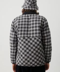 Afends Mens Asta - Hemp Check Reversible Jacket - Black NEW ARRIVALS
