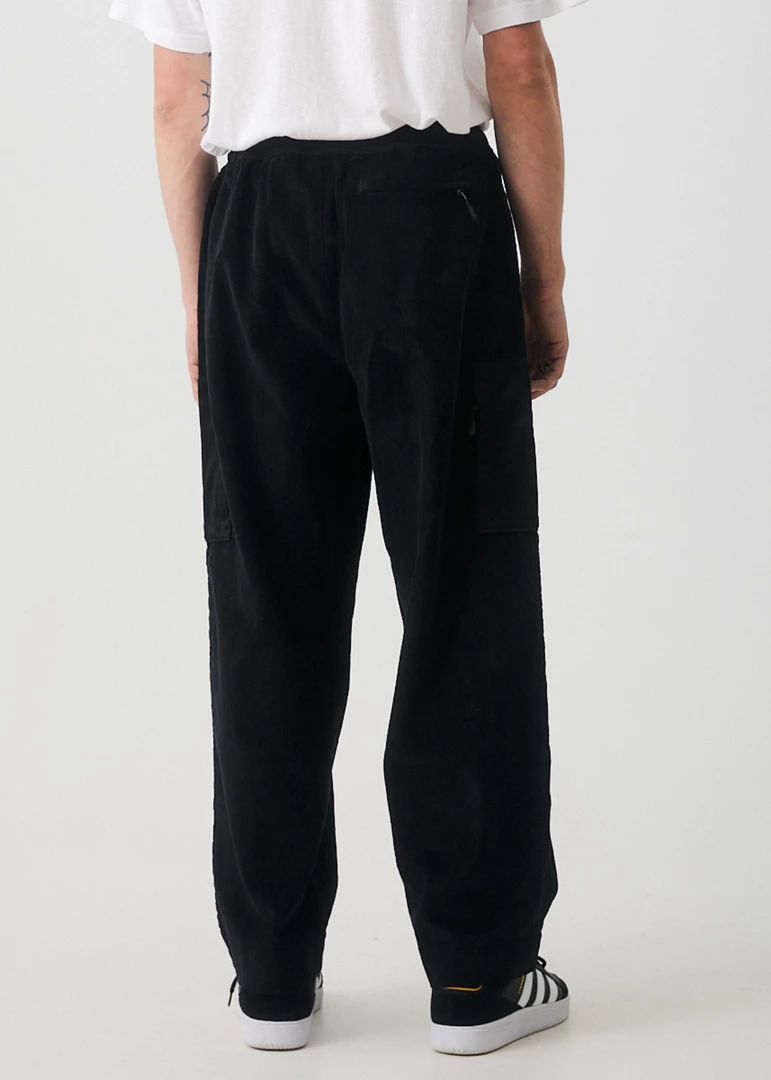 NEW ARRIVALS Afends Mens Asta - Hemp Corduroy Relaxed Pants - Black 3 NEW ARRIVALS Afends Mens Asta - Hemp Corduroy Relaxed Pants - Black