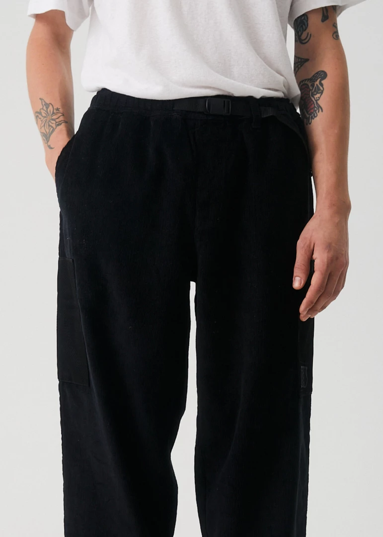 NEW ARRIVALS Afends Mens Asta - Hemp Corduroy Relaxed Pants - Black 5 NEW ARRIVALS Afends Mens Asta - Hemp Corduroy Relaxed Pants - Black
