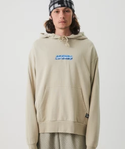 NEW ARRIVALS Afends Mens Chromed - Recycled Hoodie - Cement 10 NEW ARRIVALS Afends Mens Chromed - Recycled Hoodie - Cement