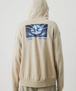 NEW ARRIVALS Afends Mens Chromed - Recycled Hoodie - Cement 11 NEW ARRIVALS Afends Mens Chromed - Recycled Hoodie - Cement