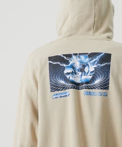 NEW ARRIVALS Afends Mens Chromed - Recycled Hoodie - Cement 14 NEW ARRIVALS Afends Mens Chromed - Recycled Hoodie - Cement