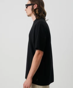 Afends Mens Chromed - Recycled Retro T-Shirt - Black