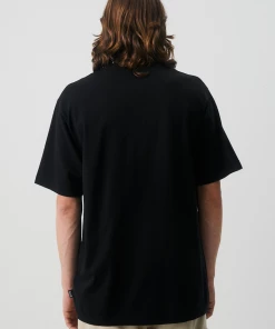 Afends Mens Chromed - Recycled Retro T-Shirt - Black