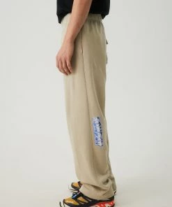Afends Mens Chromed - Recycled Sweat Pants - Cement NEW ARRIVALS