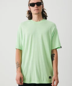NEW ARRIVALS Afends Mens Classic - Hemp Retro T-Shirt - Lime Green 10 NEW ARRIVALS Afends Mens Classic - Hemp Retro T-Shirt - Lime Green