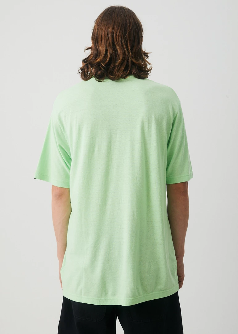 NEW ARRIVALS Afends Mens Classic - Hemp Retro T-Shirt - Lime Green 7 NEW ARRIVALS Afends Mens Classic - Hemp Retro T-Shirt - Lime Green