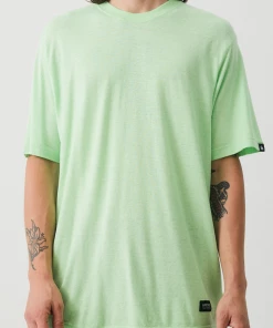 NEW ARRIVALS Afends Mens Classic - Hemp Retro T-Shirt - Lime Green 11 NEW ARRIVALS Afends Mens Classic - Hemp Retro T-Shirt - Lime Green