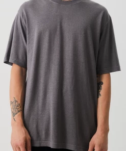 Afends Mens Classic - Hemp Retro T-Shirt - Steel NEW ARRIVALS