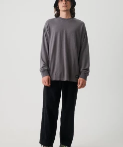 Afends Mens Essential - Hemp Retro Long Sleeve T-Shirt - Steel NEW ARRIVALS 8 Afends Mens Essential - Hemp Retro Long Sleeve T-Shirt - Steel NEW ARRIVALS