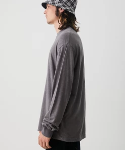 Afends Mens Essential - Hemp Retro Long Sleeve T-Shirt - Steel NEW ARRIVALS 10 Afends Mens Essential - Hemp Retro Long Sleeve T-Shirt - Steel NEW ARRIVALS