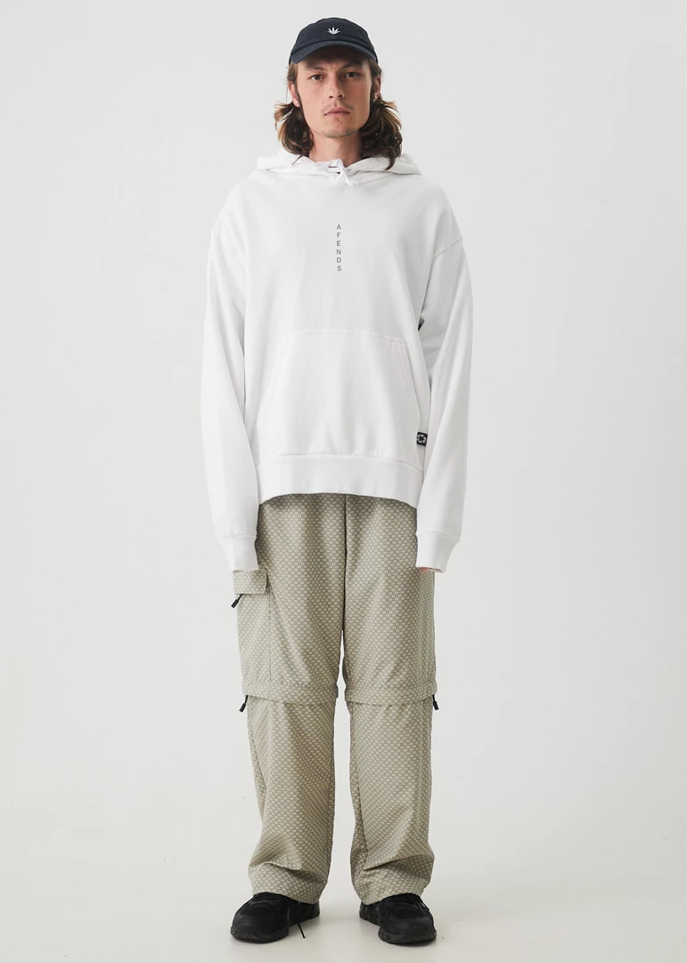 Afends Mens Luxury - Recycled Hoodie - White 3 Afends Mens Luxury - Recycled Hoodie - White