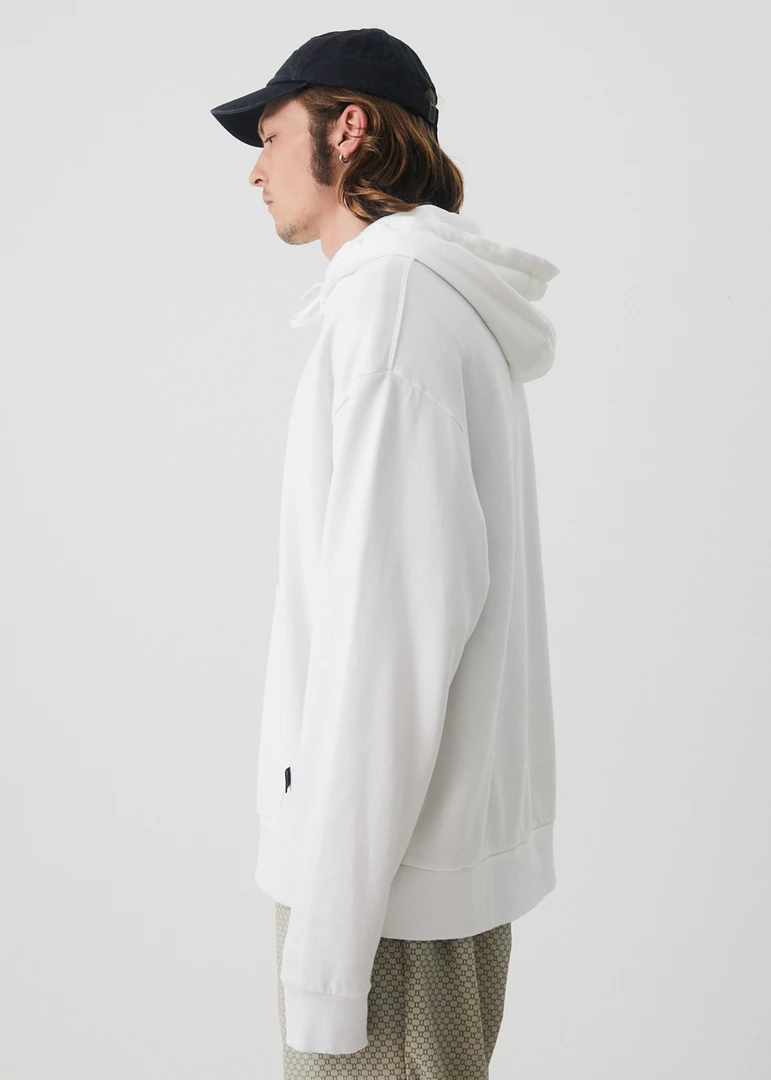 Afends Mens Luxury - Recycled Hoodie - White 4 Afends Mens Luxury - Recycled Hoodie - White