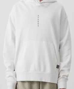 Afends Mens Luxury - Recycled Hoodie - White