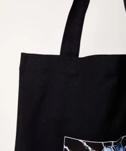 NEW ARRIVALS Afends Unisex Chromed - Recycled Tote Bag - Black