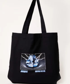 NEW ARRIVALS Afends Unisex Chromed - Recycled Tote Bag - Black