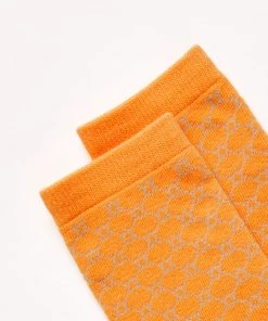 Afends Unisex Lois - Recycled Crew Socks - Papaya