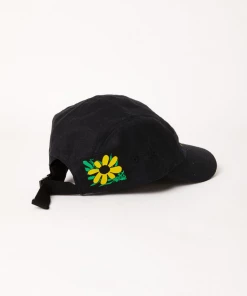 Afends Unisex Natural Technology - Hemp 5 Panel Cap - Black NEW ARRIVALS