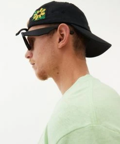 Afends Unisex Natural Technology - Hemp 5 Panel Cap - Black NEW ARRIVALS