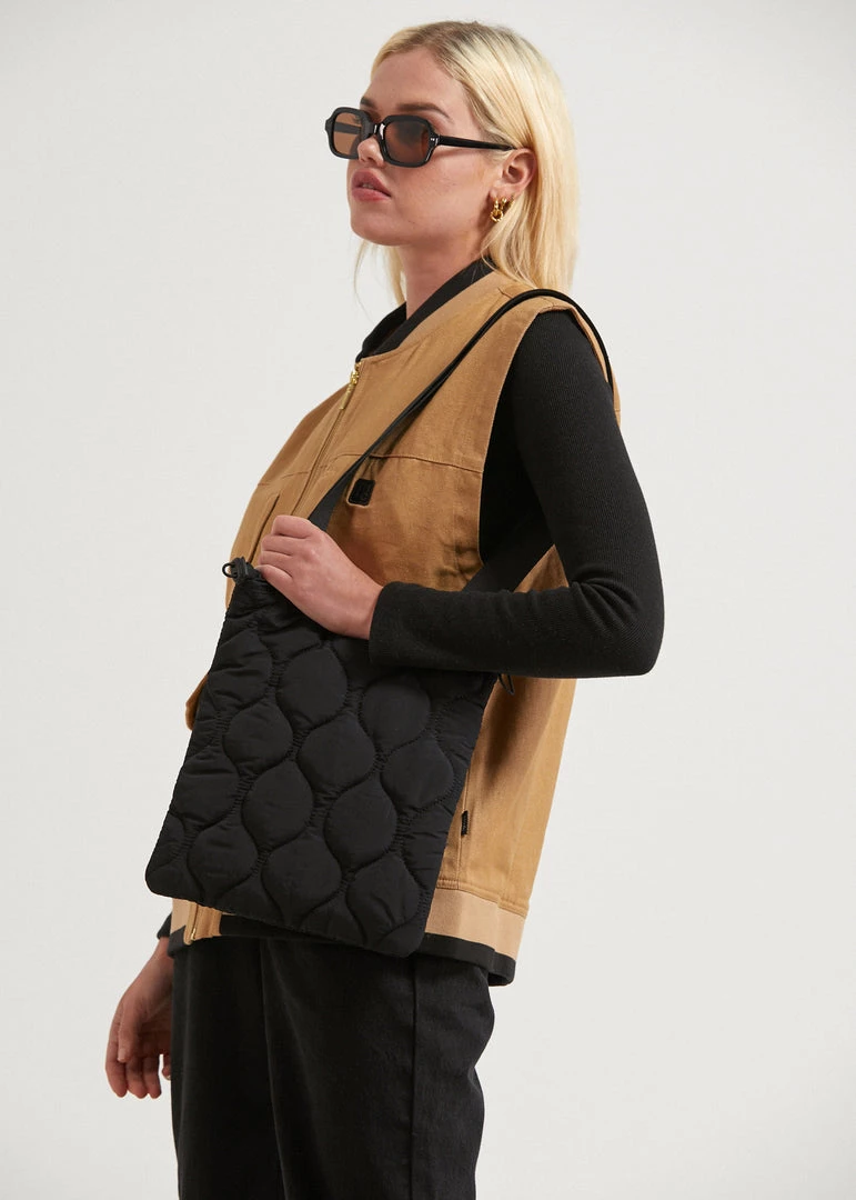 Afends Unisex Octave - Recycled Puffer Bag - Black 2 Afends Unisex Octave - Recycled Puffer Bag - Black