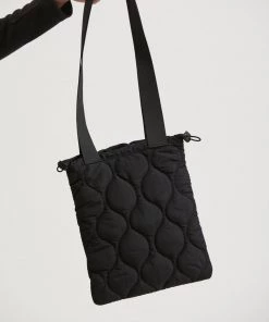 Afends Unisex Octave - Recycled Puffer Bag - Black