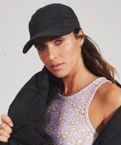 Afends Unisex Octave - Recycled Puffer Cap - Black Clothing